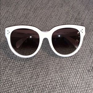 White Celine Sunglasses